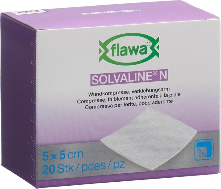 Produktbild Flawa Solvaline N Kompressen 5x5cm steril