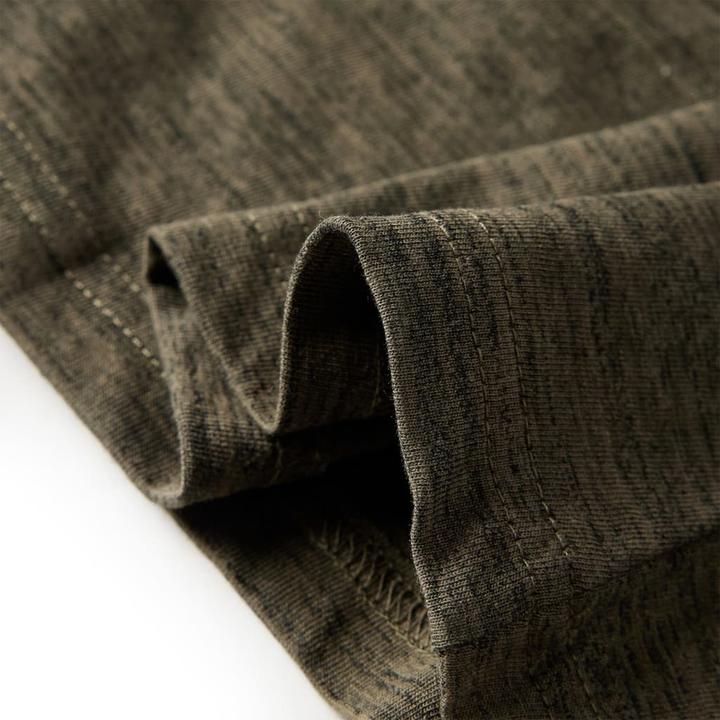 Immagine prodotto vidaXL Camicia da bambino a maniche lunghe color kaki scuro melange 128,Materiale: 80 (128)