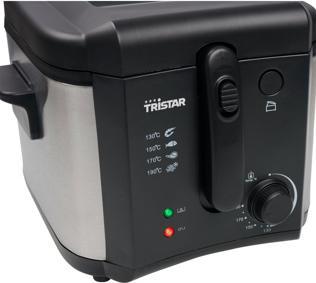 Actual product image Tristar Deep fryer FR-6878 - 2,5 litre - 1600W - Inklapbaar handvat - RVS/Zwart