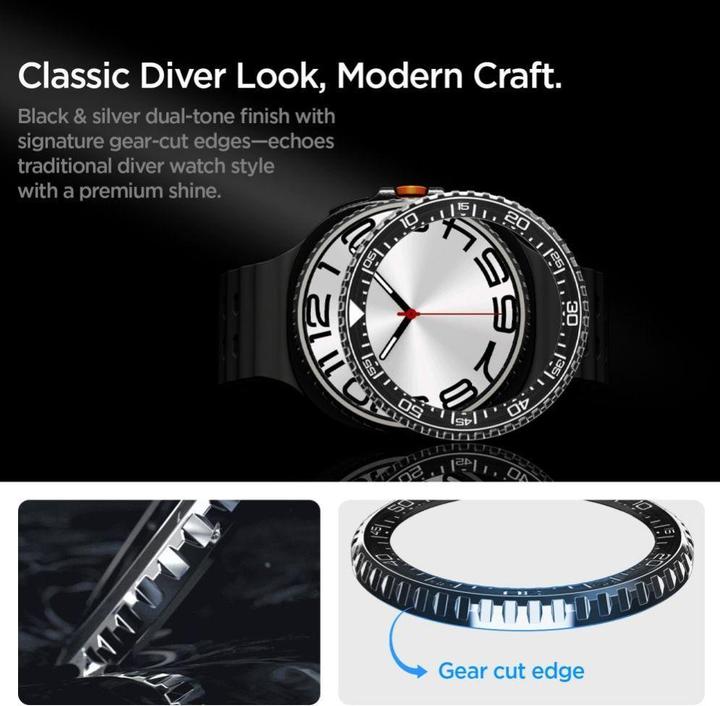 Produktbild Spigen Bezel Tune Pro Diver Samsung Galaxy Watch 8 Classic (46 Mm) Schwarz
