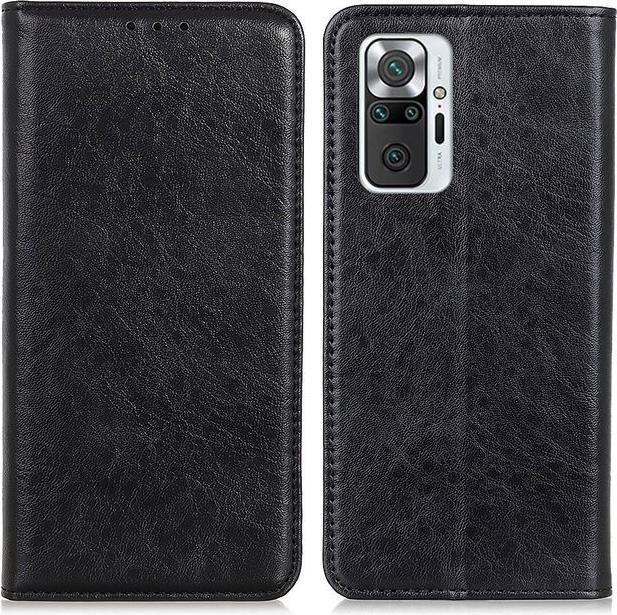 Actual product image MU Classic Crazy Horse V Leather Bookcover Series (Xiaomi Redmi Note 10 Pro)