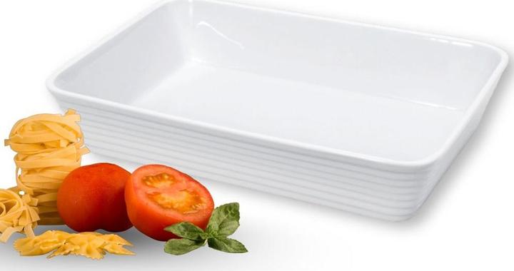 Actual product image Küchenprofi Burgundy Porcelain Rectangular Serving Bowl