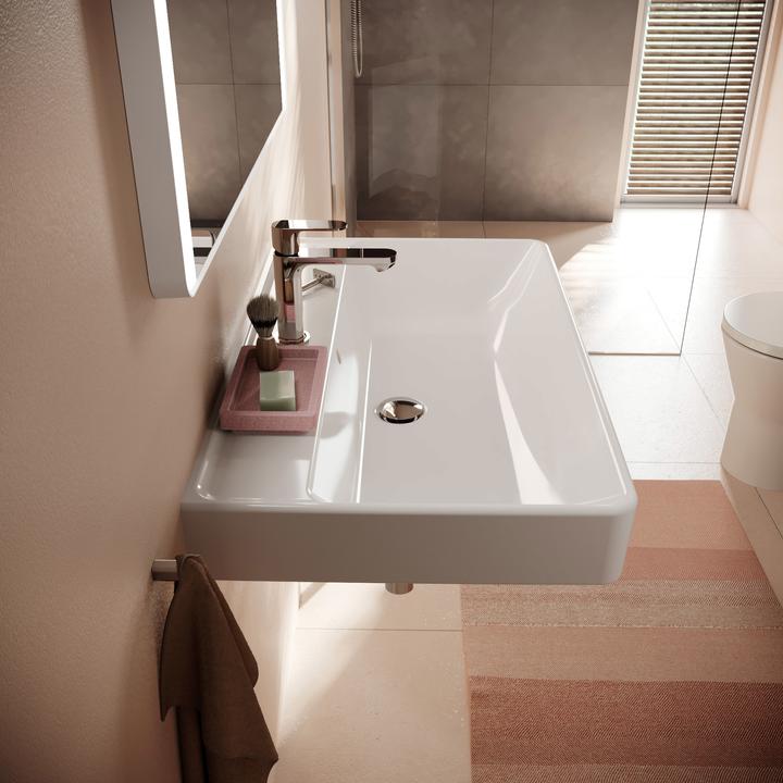 Produktbild hansgrohe Xanuia Q Waschtisch, mit Hahnloch, mit Überlauf, 800x480mm, weiss (480 mm, 800 mm)