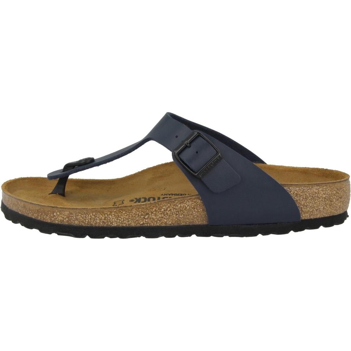 Birkenstock, Damen, Flip-Flop, Gizeh Birko-Flor normal, Blau, (37)
