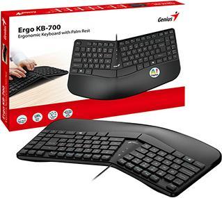 Produktbild Genius Ergo KB-700 Keyboard Black Hu (DE, Kabelgebunden)