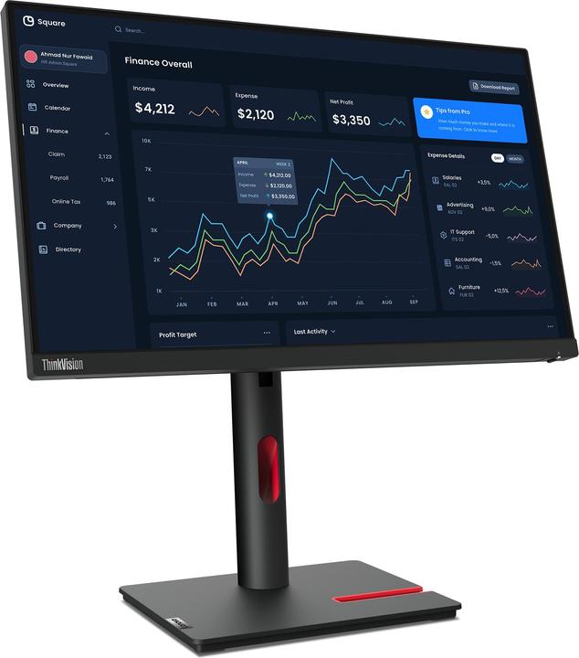 Image du produit Lenovo ThinkVision T22i-30 (1920 x 1080 pixels, 21.50")