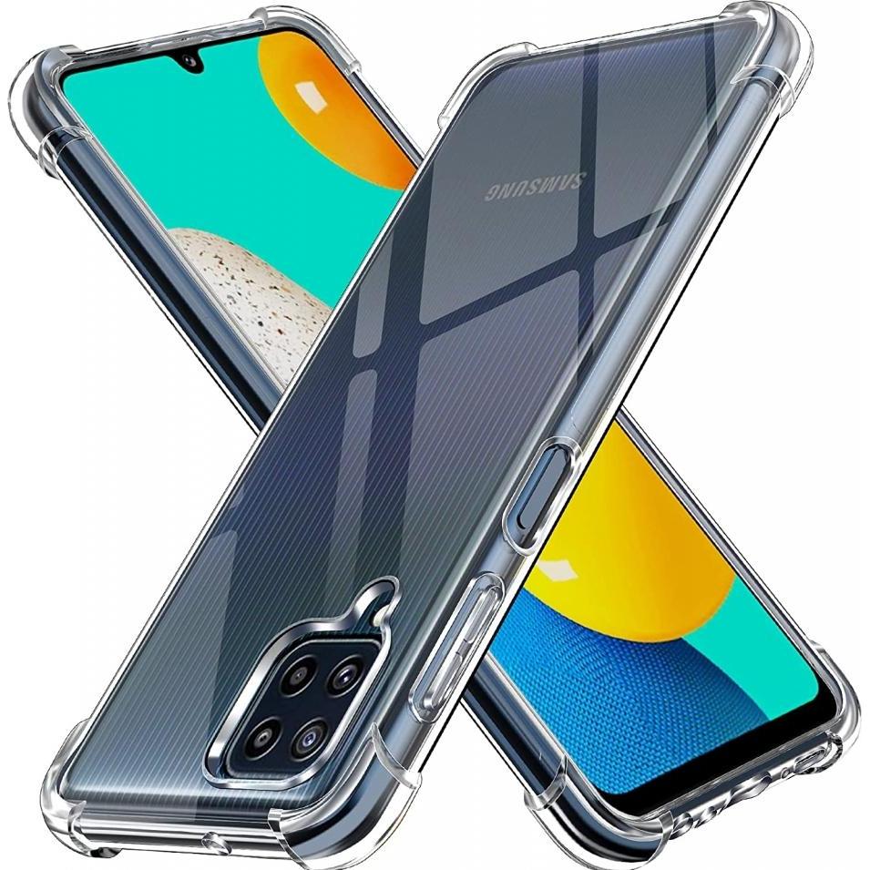 Screenguard Samsung Galaxy M32 Hülle Crystal Soft Airbag Bumper (Samsung Galaxy M32), Smartphone Hülle, Transparent