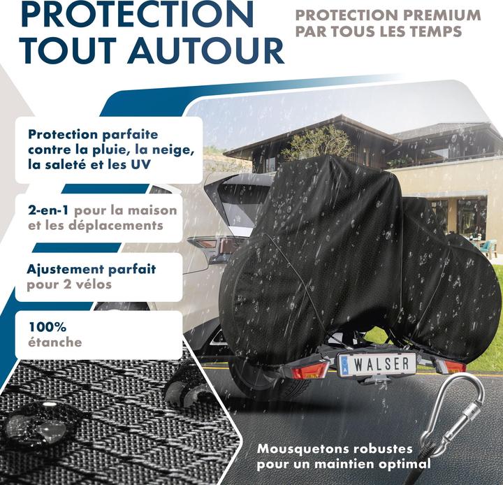 Actual product image Walser Premium bike cover for 2 bikes, waterproof protective bike cover