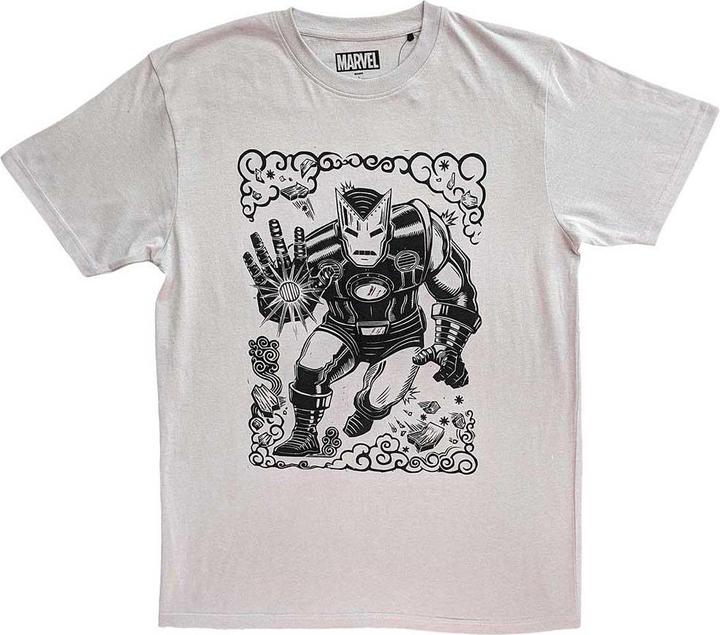 Immagine prodotto Iron Man Maglietta unisexe adulte "Sketch" (schizzo) (L)
