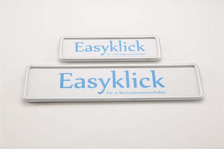Image du produit Easyklick Cadre de numérotation format long 8x30 + 11x50 Set chrome mat