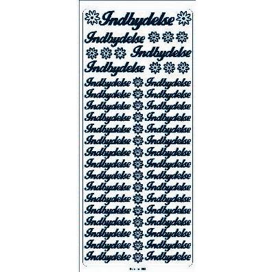 Hobby2you, Sticker, Creastix 10x23cm guld 'indbydelse'