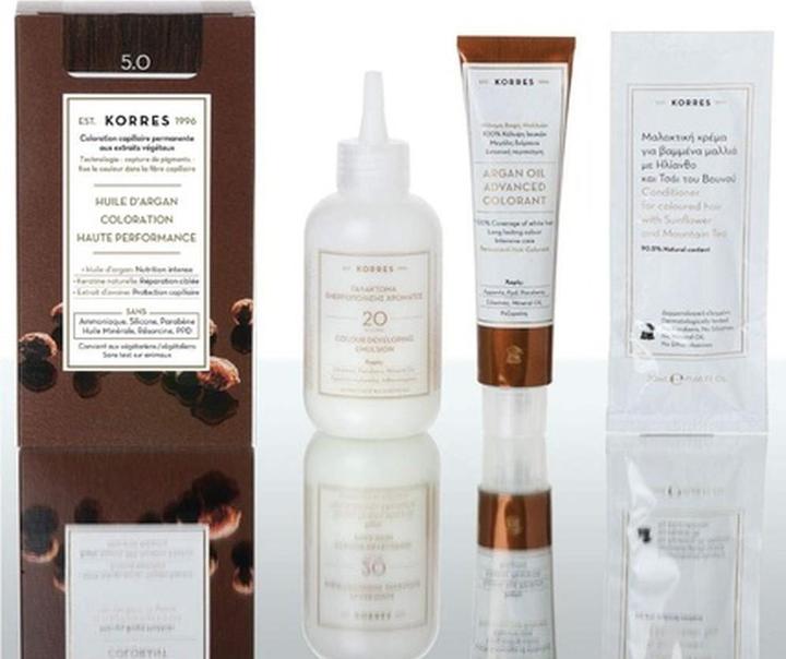 Immagine prodotto Korres Colore per capelli all'olio di argan (5,0 Marrone chiaro)