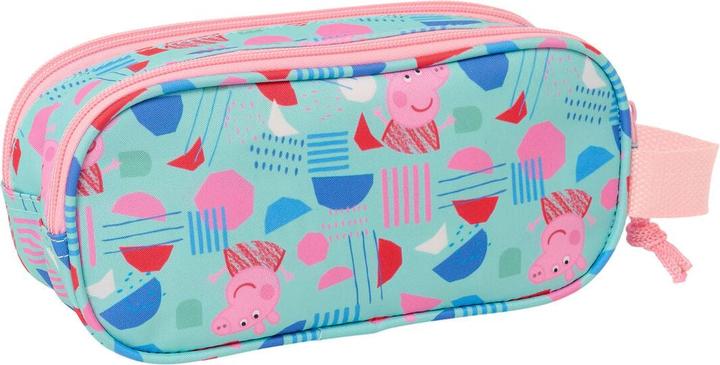 Image du produit Peppa Pig Zweifaches Mehrzweck-Etui Grün Rosa 21 X 8 X 6 Cm 3D