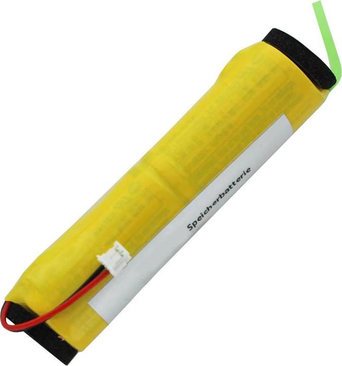 AccuCell Batterie 6 Volt mit 2 Stück BR-2/3A, mit Kabel und Stecker (2 Stk., 2/3 A, 1200 mAh)