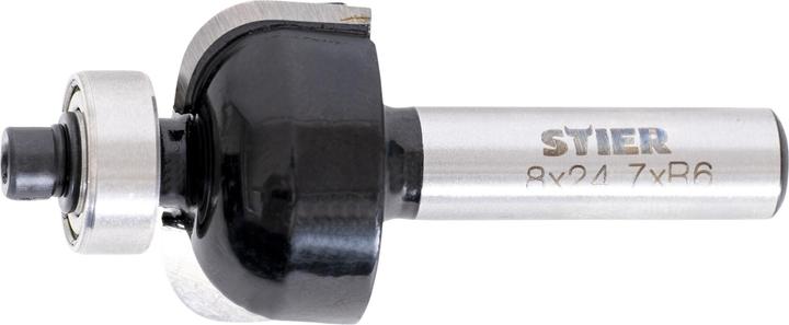 Produktbild Stier Hohlkehlfräser mit Kugellager HM (HW) Ø 24,7 mm Schaft- Ø 8 mm