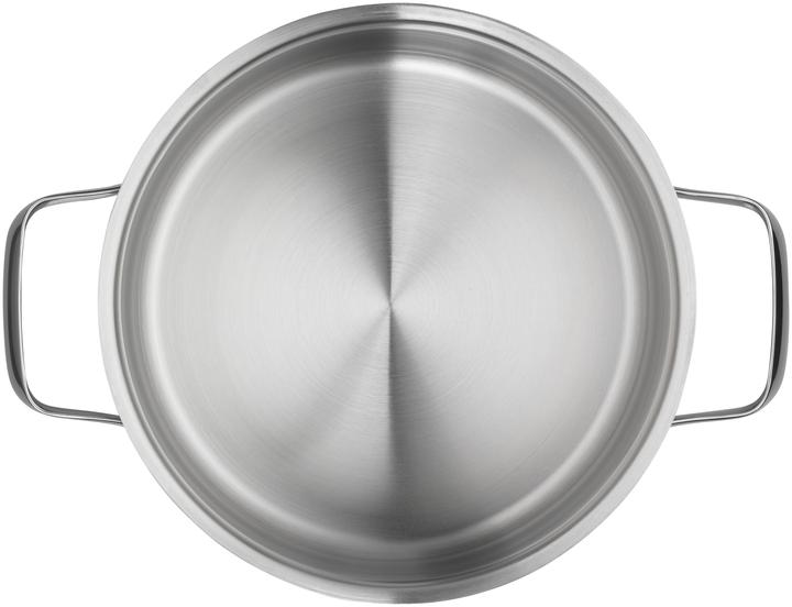 Produktbild WMF Kochtopf Bratentopf Induktion 20cm Glasdeckel 2,5l Belmonte Edelstahl (Bräter + Schmortopf, Kochtopf, Edelstahl)
