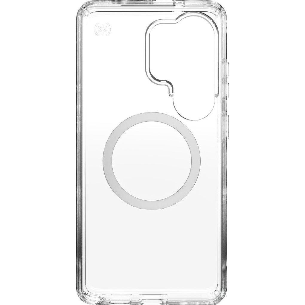 speck Presidio Perfect-Clear Magnet - Samsung Galaxy S26 Ultra MagSafe Case (Clear/Clear/Silver) (Samsung Galaxy S26 Ultra), Cover smartphone, Traspar