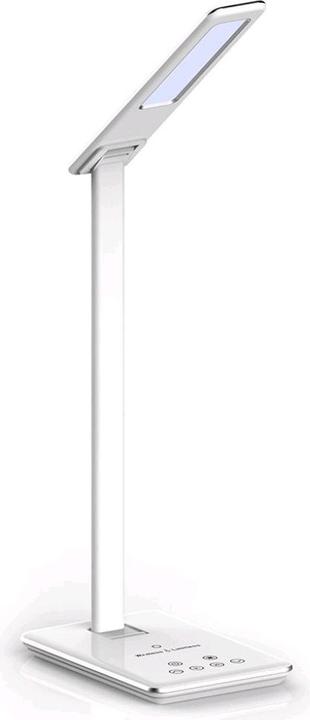 Produktbild V-TAC VT7405 4W LED Tischlampe 3 in 1 Kabellos Charger Quadrat Weiss (500 lm)