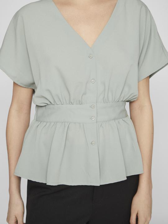 Actual product image Vila Buttoned top with short sleeves (38)