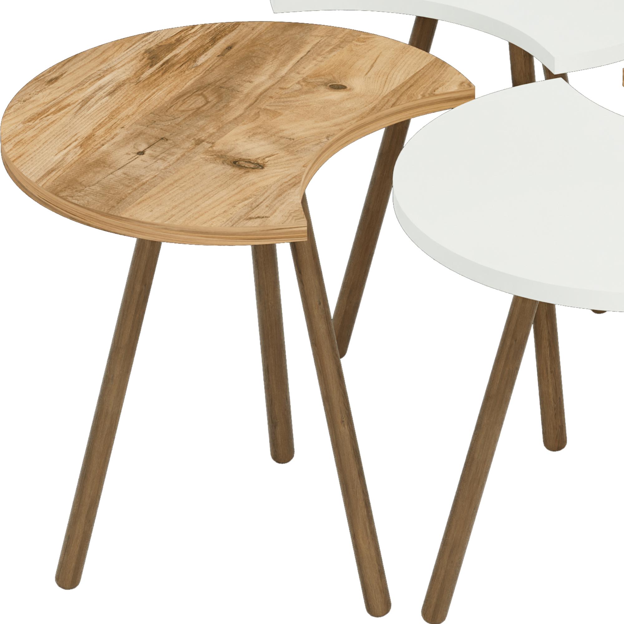En.Casa, Couchtisch + Beistelltisch, Noah (48 x 45 x 32 cm)