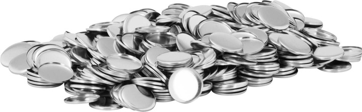 Produktbild Uniprodo Buttonrohlinge 1.000 St. Ansteckbuttons Ø 25mm Buttons Rohlinge Metall Folie PET