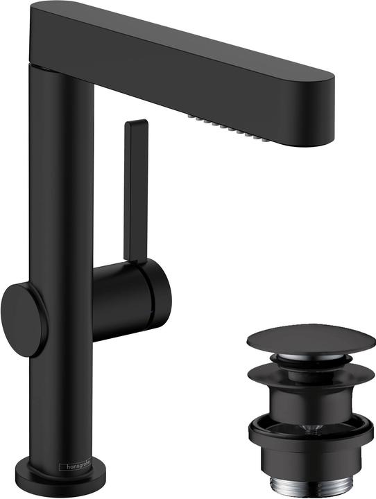 Produktbild hansgrohe Waschtischarmatur mit Einhebelmischer Finoris schwarz 76063670