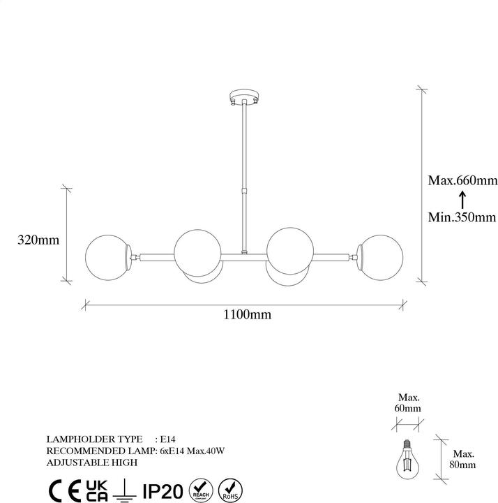 Produktbild Opviq Valerie (E14)