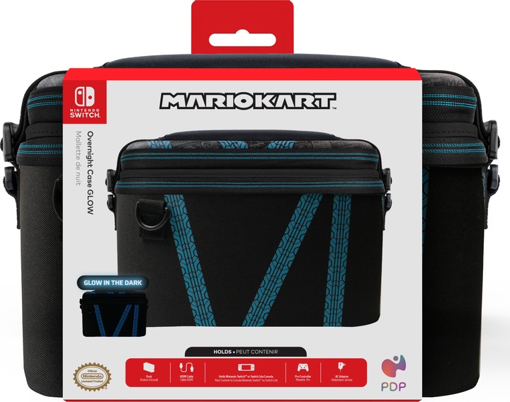 Productafbeelding PDP Overnight Case Mario Kart Drift (Switch Lite, Switch OLED)