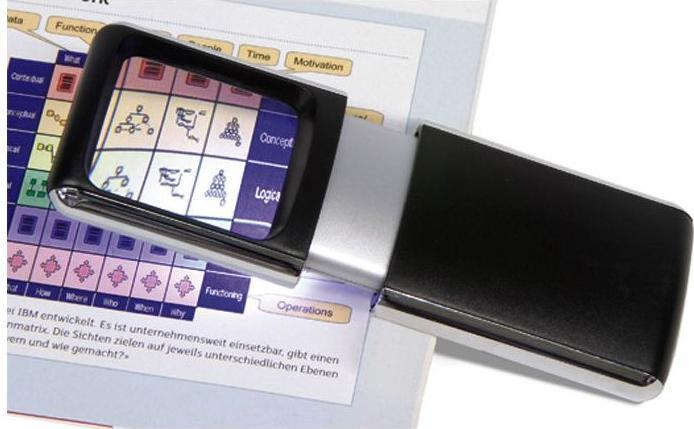 Actual product image Wedo Rectangular loupes with LED lighting