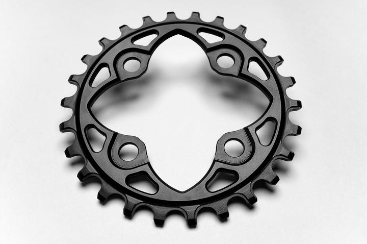 Actual product image AbsoluteBLACK aBLACK MTB Round 104/64 BCD chainring N/W BLACK BLACK (36)