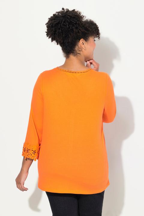 Produktbild Miamoda T-Shirt, A-Linie, Blüten-Details, 3/4-Ärmel (42)
