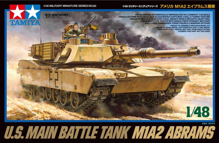 Produktbild Tamiya 1/48 U.S Main Battle Tank M1A2 Abrams