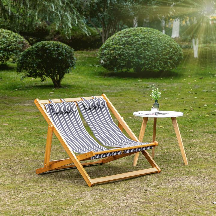 Produktbild Outsunny Liege mit Kopfstütze (108 cm)