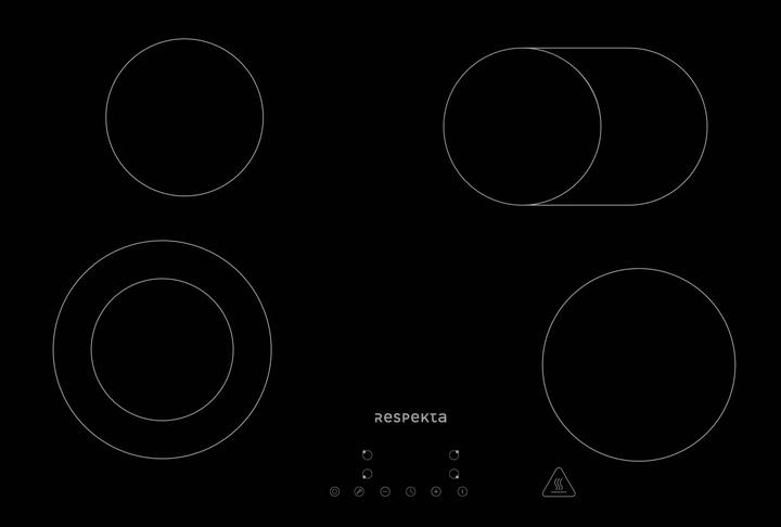 Avetoe 985 - Kochfeld Glaskeramik 4 Zonen 80cm rahmenlos (77 cm, Glaskeramik Kochfeld)