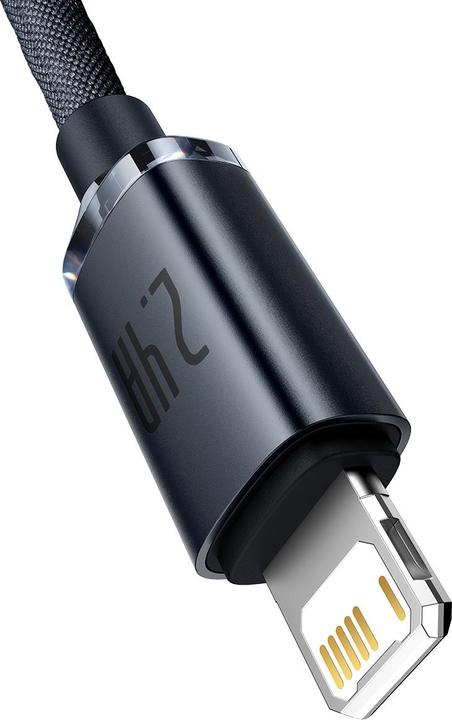 Produktbild Baseus Crystal Shine Series Fast Charging Data Cable USB to iP 2.4A 2m Black (2 m, USB 2.0)