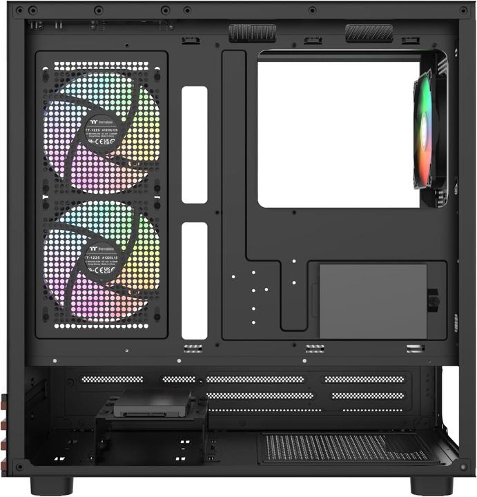 Produktbild Thermaltake View 270 Plus WS ARGB (schwarz/holz, Tempered Glass x 2, Holz-Struktur) (mATX, Mini-ITX, ATX, E-ATX)