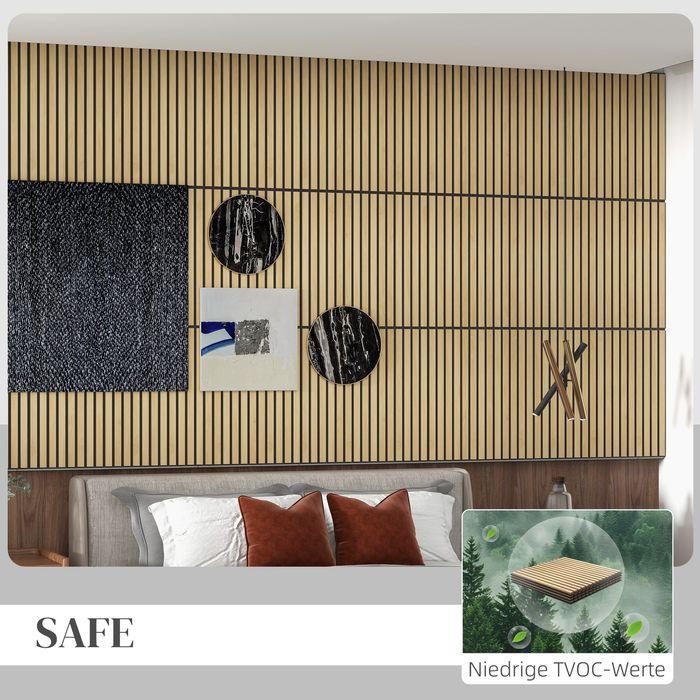 Immagine prodotto Swisshandel24 Akustikpaneele 4 Stück 60 x 60 cm 3D Wandpaneele, Akustikplatten für Wohnzimmer (1 pz.)