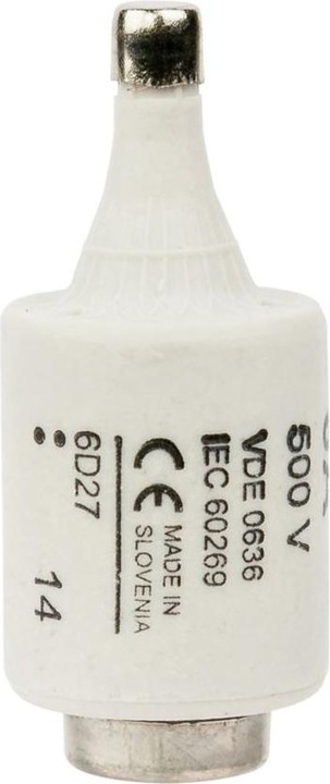 Produktbild Bussmann FUSE-D2 6A T GL/GG 500VAC E27 (Feinsicherung, 6 A, Träge)