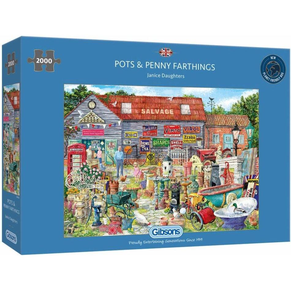 Gibsons Puzzle Töpfe und Schrott für Groschen 2000 Teile (2000 Teile)