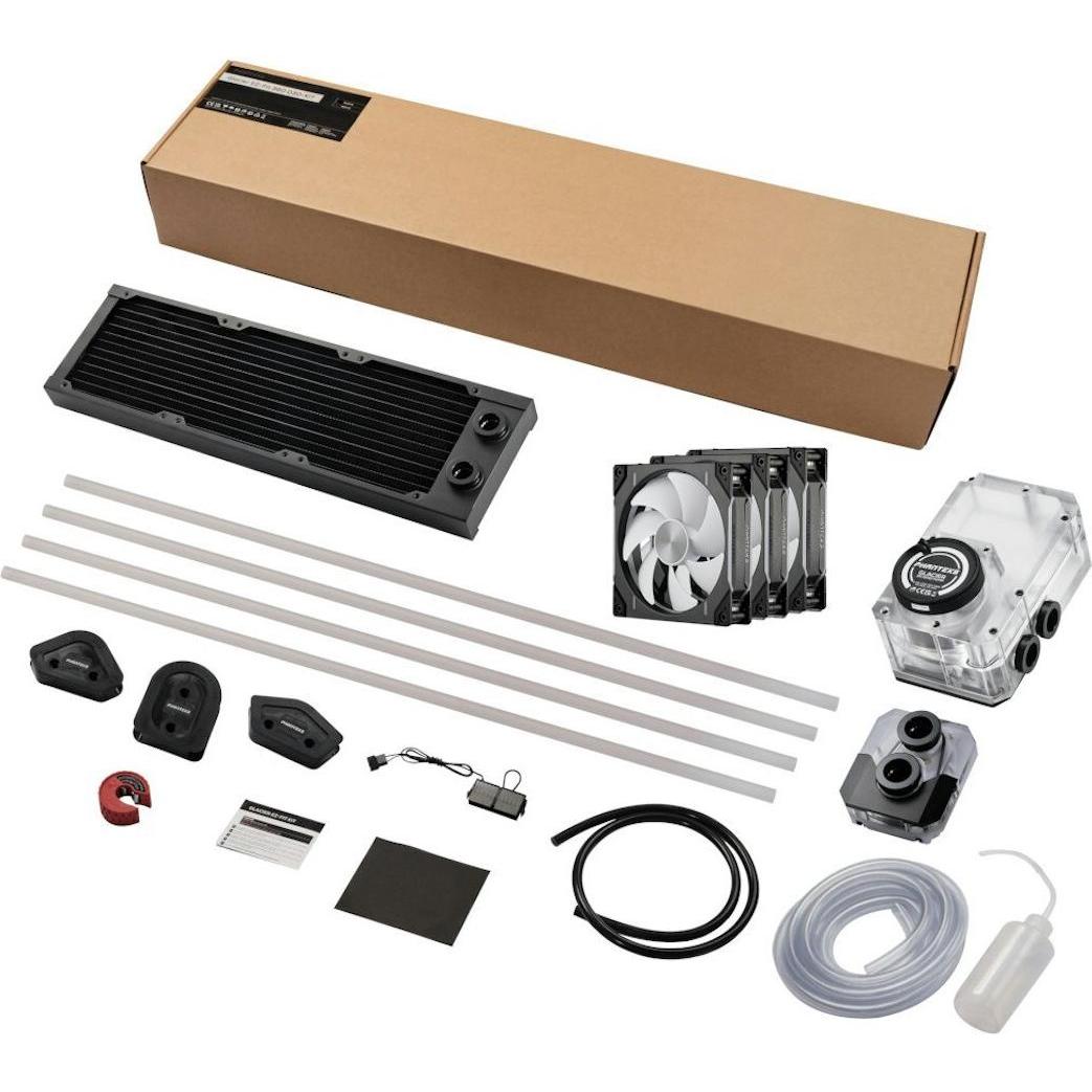 Phanteks Glacier EZ-Fit 360 D30-KIT, Wasserkühlungsset - schwarz, CPU Wasserkühler, Schwarz