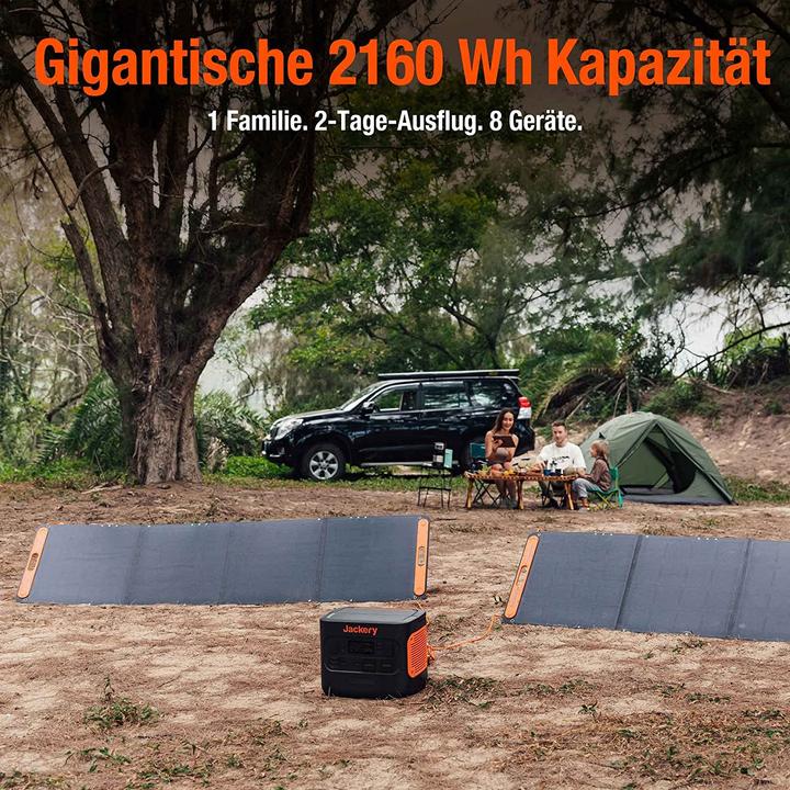 Actual product image Jackery Solar generator E2000 Pro and SP200*2 (2160 Wh, 19.50 kg)