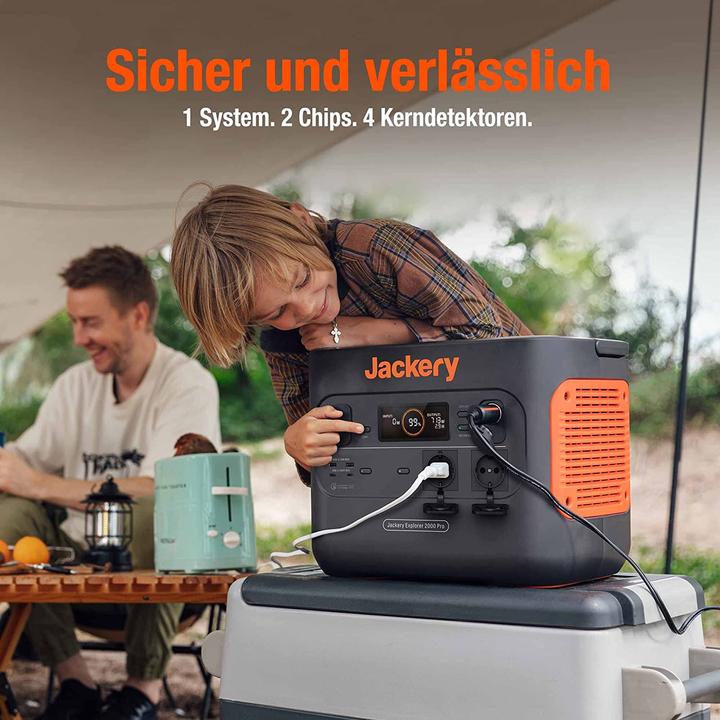 Actual product image Jackery Solar generator E2000 Pro and SP200*2 (2160 Wh, 19.50 kg)
