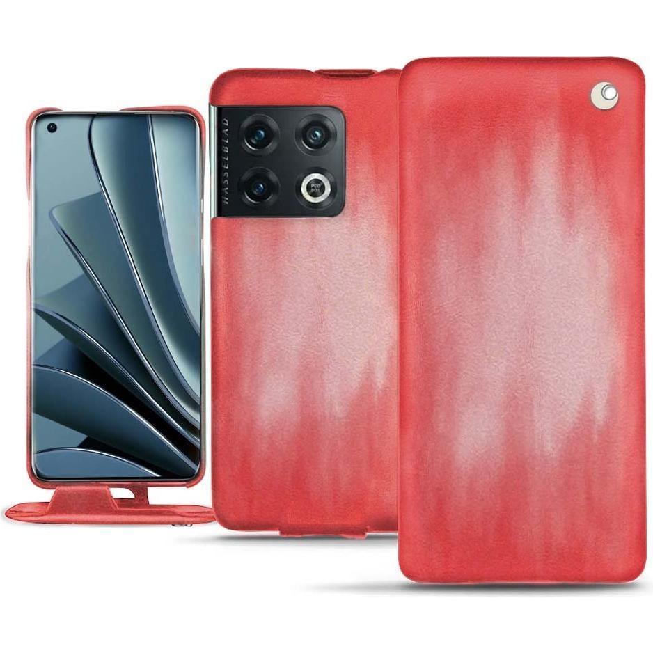 Noreve Lederschutzhülle vertikal (OnePlus 10 Pro), Smartphone Hülle, Rosa