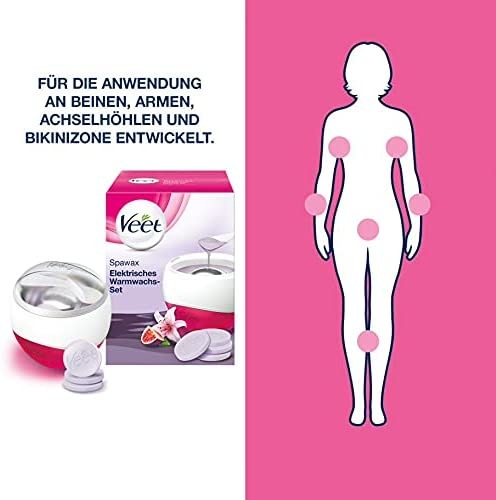 Immagine prodotto Veet Set di cera calda Spawax, 6 dischi di cera (1 x)