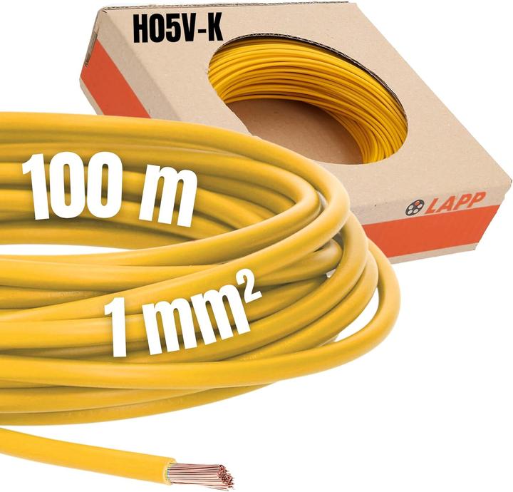 Productafbeelding Lapp Draad H05V-K 1 x 1 mm² Geel 45 (100 m)