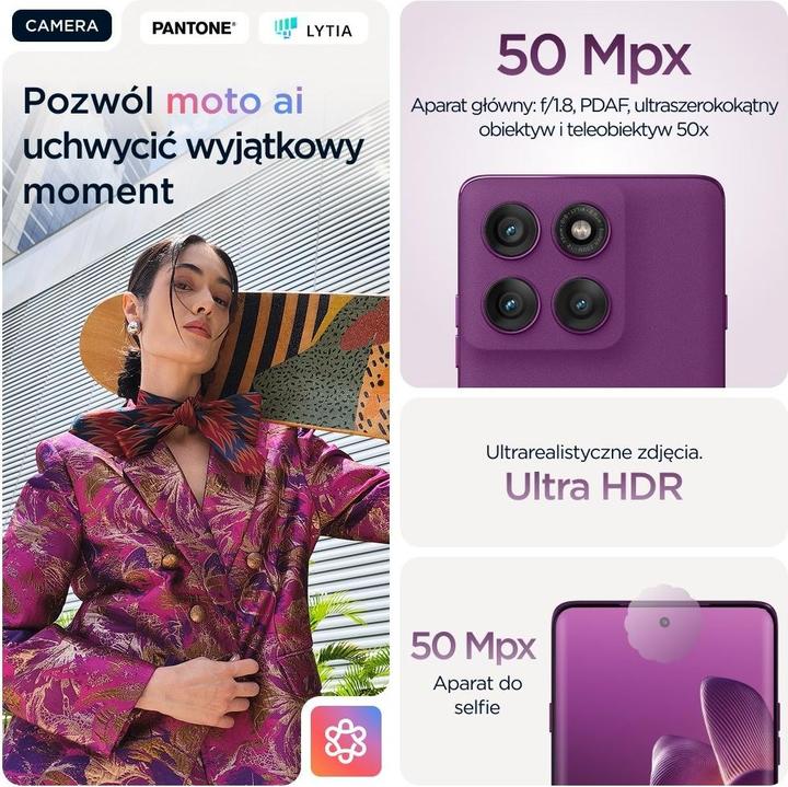 Actual product image Motorola Edge 60 Pro (512 GB, Walnut, Wood, 6.67", Dual SIM, 5G)