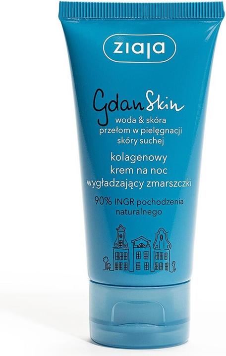 Produktbild Ziaja Gdanskin Collagen Cream For The Night Smoothing Wrinkles 50Ml (50 ml, Nachtcreme)