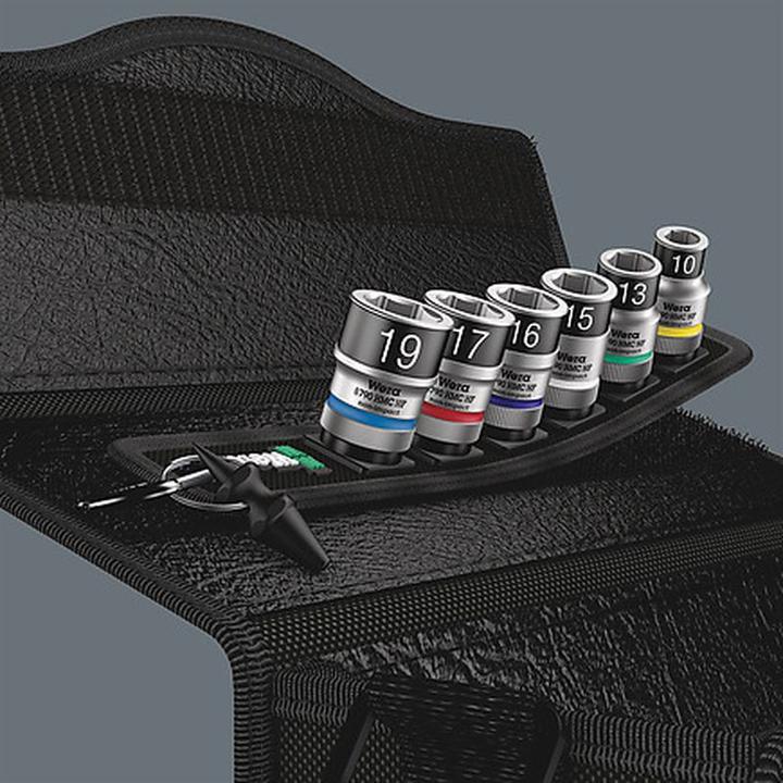 Produktbild Wera Belt C 1 Zyklop Steckschlüsseleinsatz-Satz (19 mm, 16 mm, 13 mm, 17 mm, 15 mm, 10 mm)
