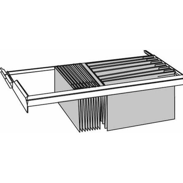 Bisley, Aktenschrank, Hängeregistraturauszug schwarz 82,0 x 40,0 x 8,5 cm