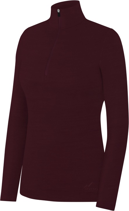 Actual product image Normani Damen Merino Langarm mit 1/4 Zipper „Launceston“ - 9669 (L)